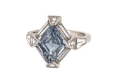 900254 - Cerro Platinum GIA Fancy Intense Blue Diamond Engagement Ring