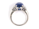 900264 - Platinum AGL Sapphire Diamond Engagement Ring