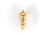 900382 - Circa 2003 Bulgari Gold Pearl PASSO DOPPIO Ring