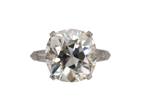 900395 - Art Deco Platinum GIA Diamond Engagement Ring