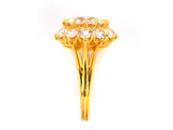 900412 - SOLD - Gold Diamond Cluster Ring