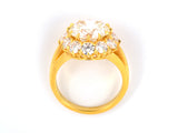 900412 - SOLD - Gold Diamond Cluster Ring