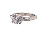 900418 - Tiffany Platinum GIA Diamond Tapered Baguette Engagement Ring