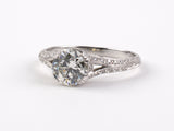 900520 - SOLD - Circa 1999 Lucie Campbell Platinum GIA Diamond Engagement Ring