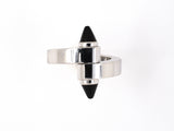 900589 - Circa 2000 Cartier Menotte Gold Onyx Ring