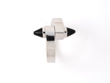 900589 - Circa 2000 Cartier Menotte Gold Onyx Ring