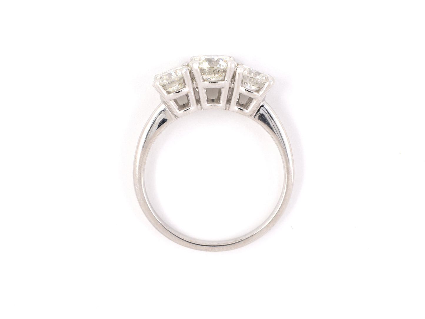 900683 - SOLD - Gold Diamond 3-Stone Ring