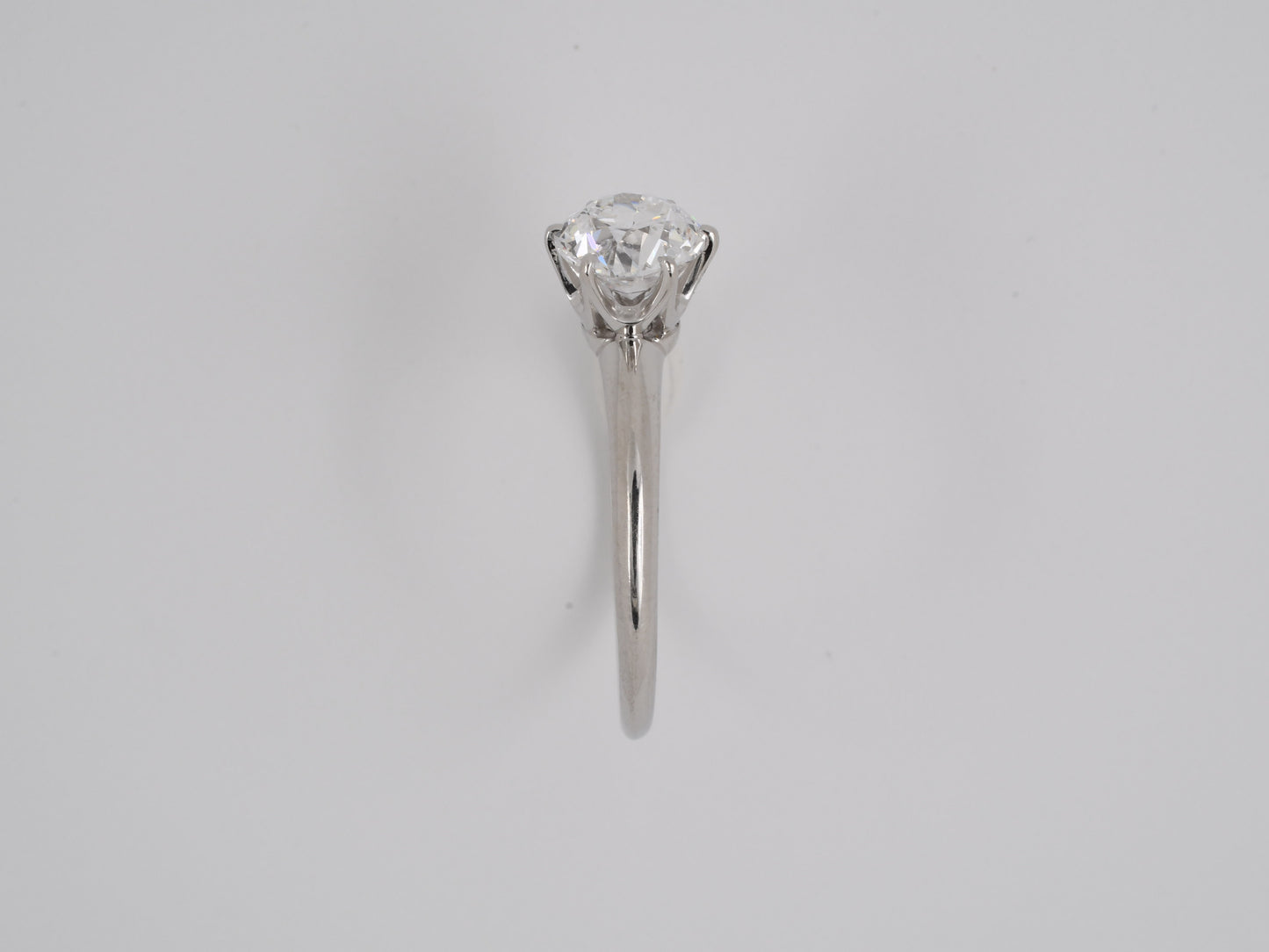 90068 - SOLD - Circa 1915 Tiffany Platinum GIA Diamond Engagement Ring