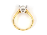 900715 - Gold & Platinum GIA Princess Cut Diamond Engagement Ring