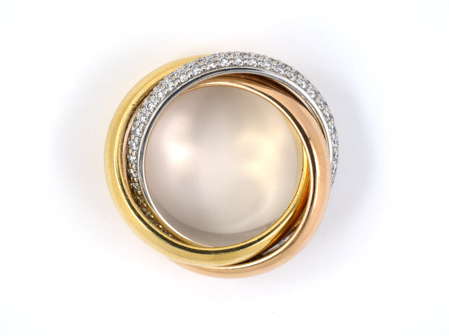 900800 - Cartier Gold Diamond Trinity Eternity Ring