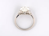 900913 - Cerro Platinum GIA Diamond 1/2moon Handmade Ring