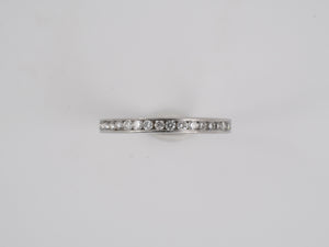 900944 - SOLD - Platinum Diamond Wedding Band Eternity Ring