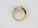 900973 - Gold Emerald Sapphire Diamond Wedding Band Ring