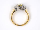 900986 - Gold GIA Diamond 3-stone Engagement Ring