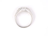 901046 - Circa 1950 Gold Diamond Florentine Gents Pinky Ring