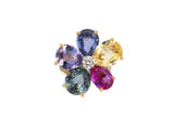 901062 - SOLD - Bulgari Gold AGL Sapphire Diamond Cocktail Ring