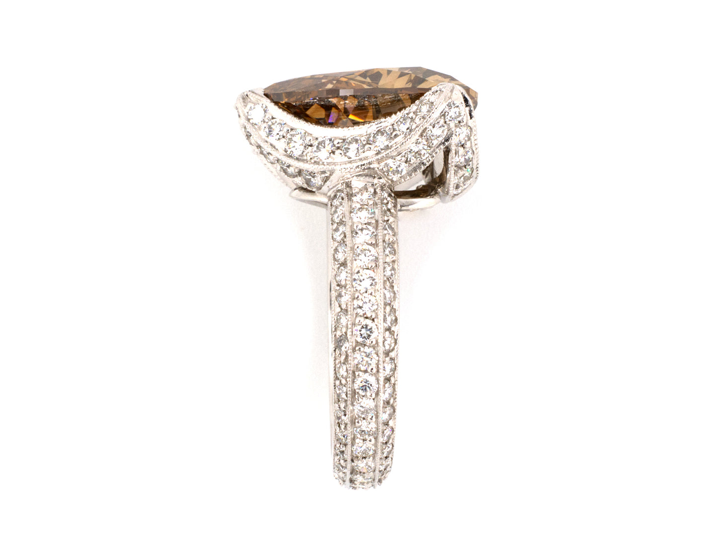 901072 - SOLD - Platinum GIA Fancy Heart Shape Diamond Ring