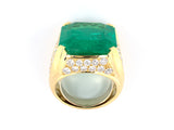 901104 - Gold AGL Colombian Emerald Diamond Cocktail Ring