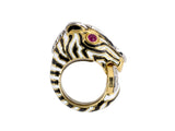 901152 - Webb Gold Diamond Zebra Ring