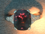 901165 - Art Deco J E Caldwell Platinum AGL Alexandrite Diamond Ring