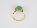 901168 - Gold Jadeite Oval Dinner Ring