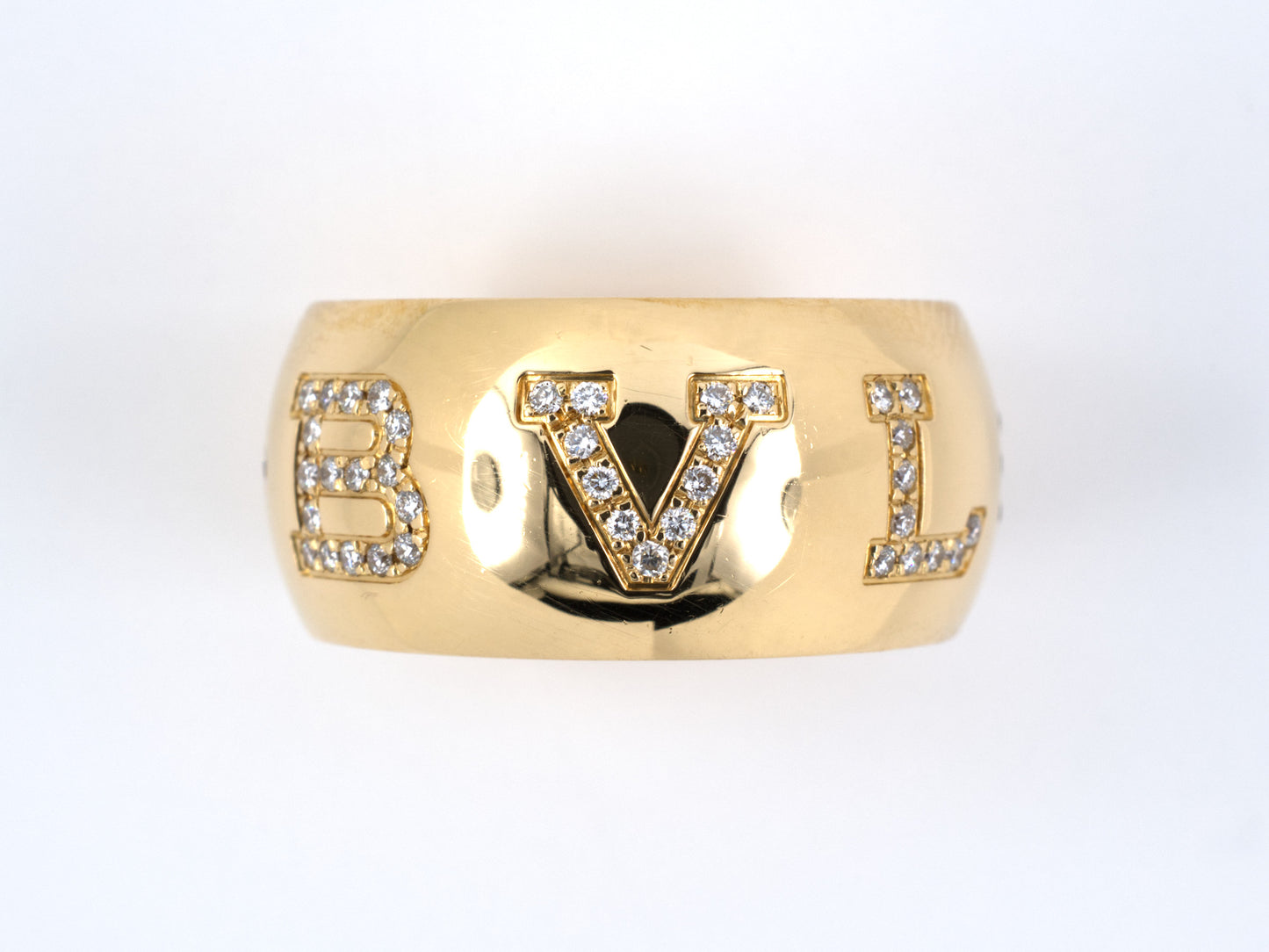 901171 - SOLD - Bulgari Monologo Gold Diamond Eternity Ring