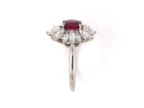 901260 - Albert Pujol Platinum Ruby Diamond Ring