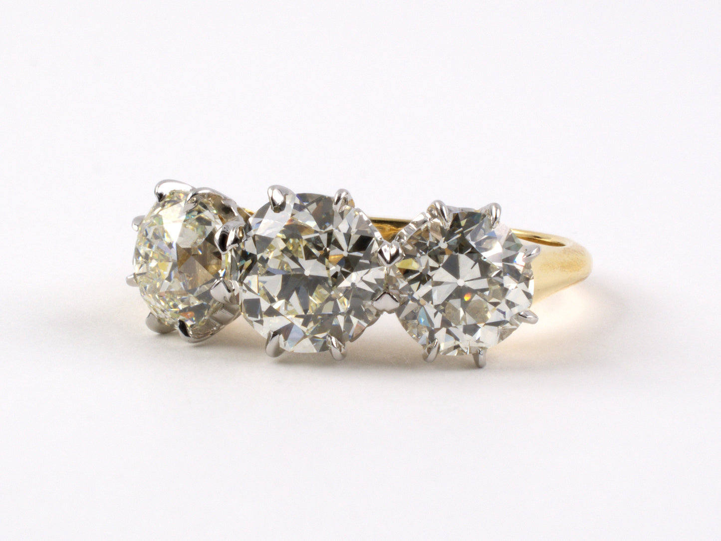 901320 - SOLD - Gold Platinum Diamond Ring