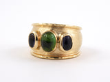 901325 - SOLD - Gold Tourmaline Iolite Ring