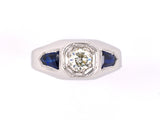 901433 - SOLD - Gold Diamond Hexagon Ring