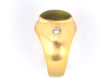 901471 - Gold Cat's Eye Diamond Gypsy Gents Ring