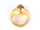 901471 - Gold Cat's Eye Diamond Gypsy Gents Ring