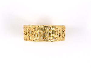 901505 - SOLD - Gold Woven Wedding Ring