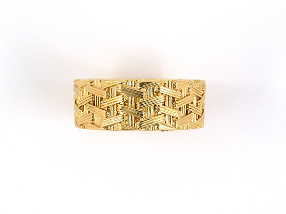 901505 - SOLD - Gold Woven Wedding Ring