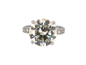 901506 - SOLD - Circa 1960 Orange Blossom Platinum GIA Diamond Engagement Ring