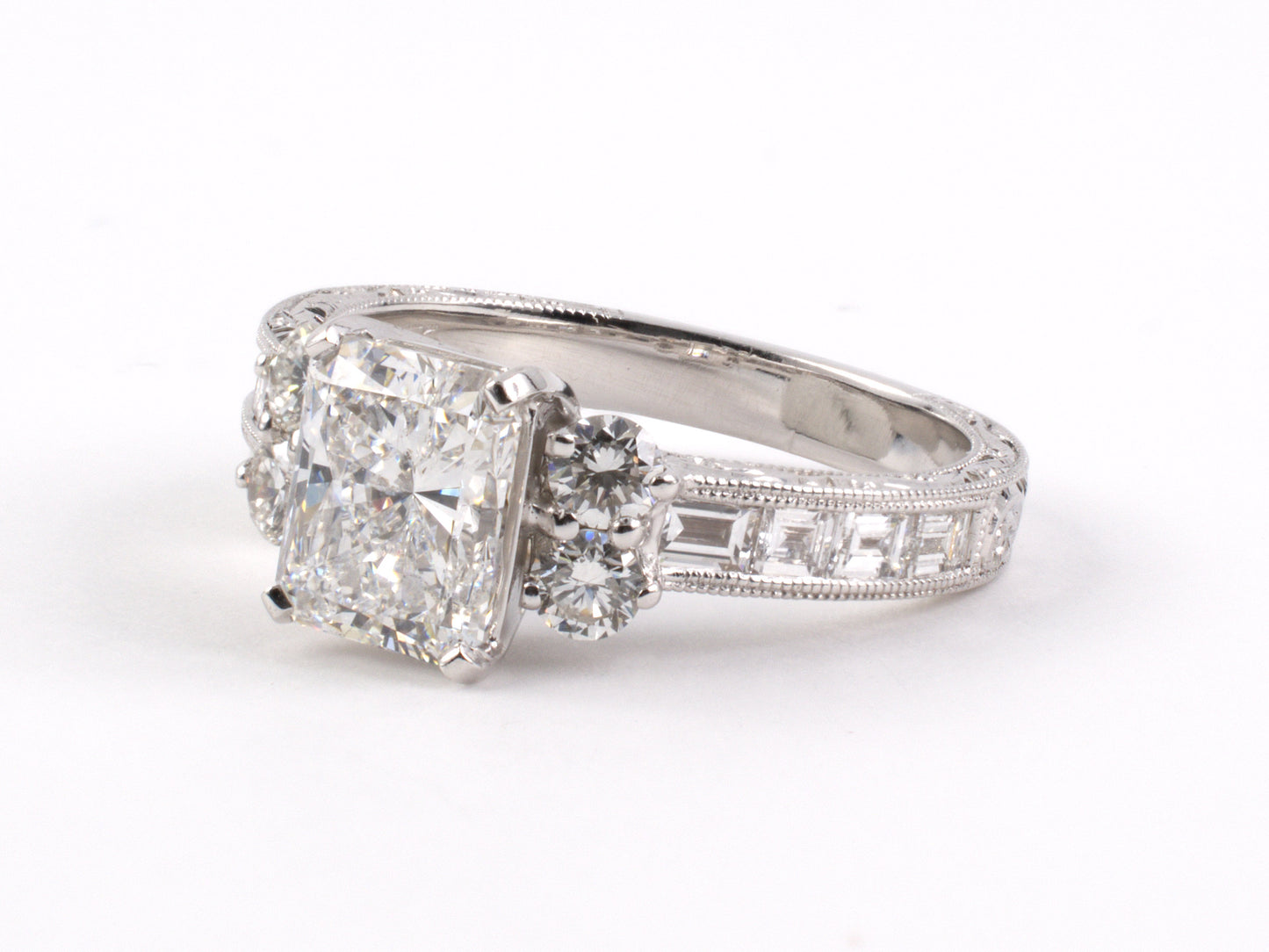 901525 - SOLD - Gold GIA Diamond Engagement Ring
