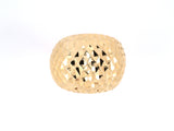 901569 - SOLD - Gold Faceted Domed Ring