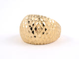 901569 - SOLD - Gold Faceted Domed Ring