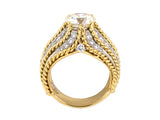901576 - Gold Platinum GIA Diamond Cocktail Ring