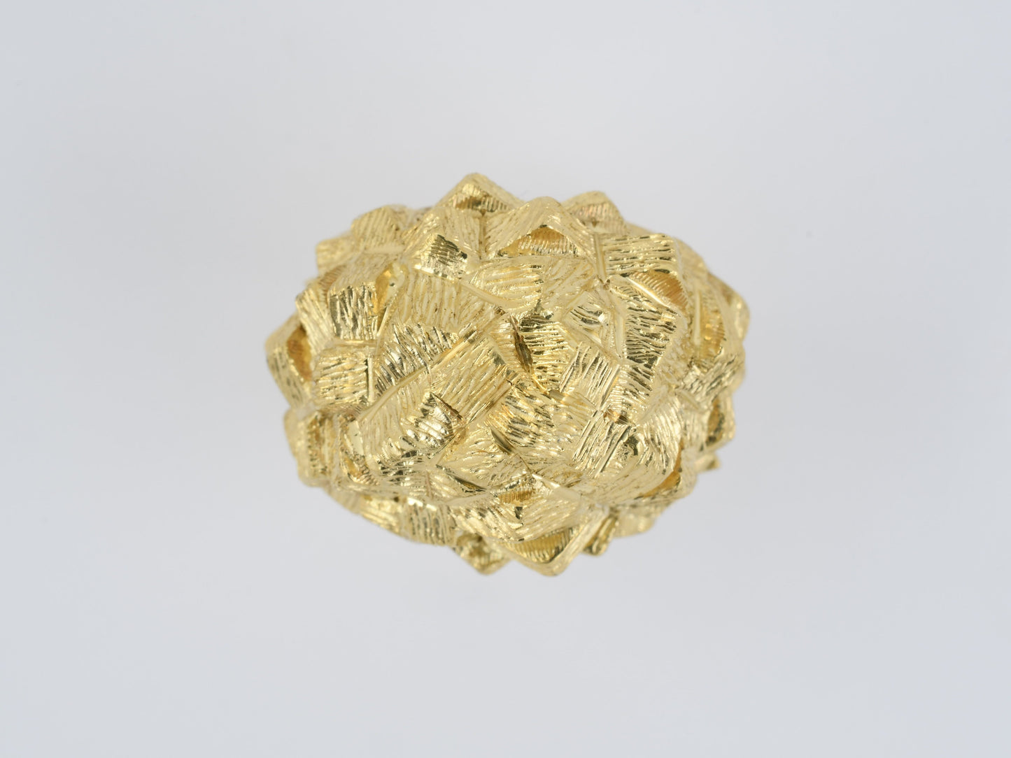 901604 - SOLD - Gold Domed Nugget Ring