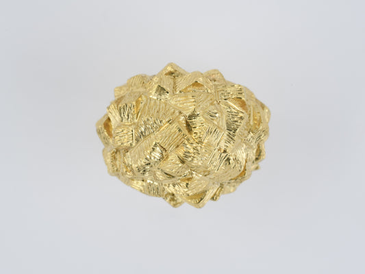 901604 - SOLD - Gold Domed Nugget Ring