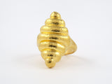 901627 - Circa 1980s Lalaounis Gold Mesopotamian Hammered Ring