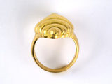 901627 - Circa 1980s Lalaounis Gold Mesopotamian Hammered Ring