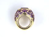 901715 - SOLD - Mimi Gold Amethyst Cluster Ring