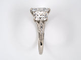 901716 - Cerro GIA Platinum Fancy Light Blue Diamond 3-Stone Ring