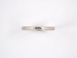 901735 - SOLD - Platinum Carved Wedding Ring