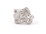 901745 - Art Deco Platinum Diamond Cocktail Ring