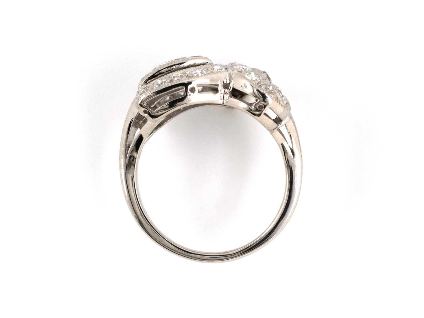 901745 - SOLD - Art Deco Platinum Diamond Cocktail Ring