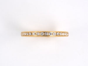 901755 - SOLD - Tiffany Gold Diamond Eternity Ring