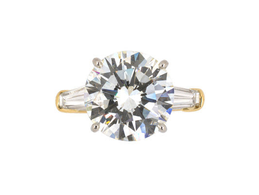 901759 - SOLD - Platinum Gold GIA 4CT Diamond Engagement Ring